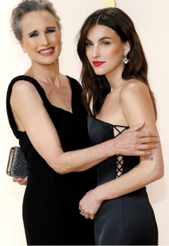 Andie MacDowell and Rainey Qualley